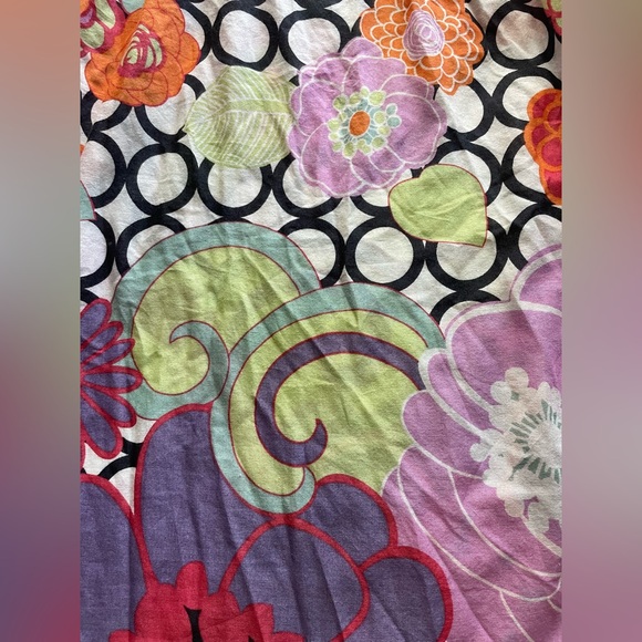 Anthropologie Lilka Purple Floral Cotton Tie Back Babydoll Mini Dress Medium Y2K - Picture 3 of 7